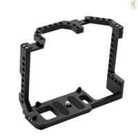 Lồng máy ảnh Andoer Lồng máy ảnh Hợp kim nhôm có gắn giày lạnh kép Vít 1 / 4 Inch Tương thích với máy ảnh DSLR Canon EOS 90D / 80D / 70D Came-211