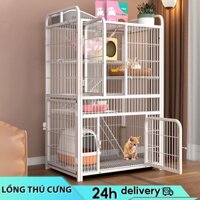 Lồng Mèo 3 Tầng Chuồng Cho Mèo 3/4 Không Gian Nhiều Tầng Cho Mèo Nhiều Tự Do Hơn chuồng mèo