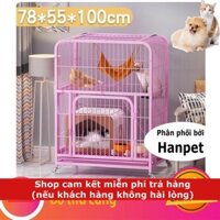 Lồng mèo nan ống 1m có 2 tầng xịn xò SZ