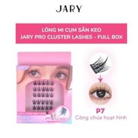 Lông Mi Giả Cụm Có Sẵn Keo JARY EYELASH CURLER - P7 Công Chúa Full Box (Hộp Nhựa 6 Hàng)