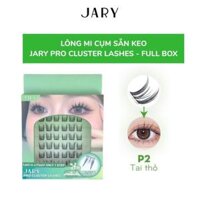 Lông Mi Giả Cụm Có Sẵn Keo JARY EYELASH CURLER - P2 Tai Thỏ Full Box (Hộp Nhựa 6 Hàng)