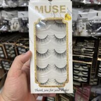 Lông Mi Giả, Lông Mi Giả Cao Cấp MUSE gân mềm mỏng, siêu nhẹ và có độ cong sẵn chuyên dùng cho cô dâu Giangpkc - MẪU E09