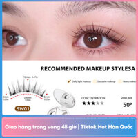 Lông mi giả từ tính một hộp Camellia mới Châu Âu và Châu Mỹ dày Nhật Bản và Hàn Quốc Bộ lông mi giả tái sử dụng tự nhiên