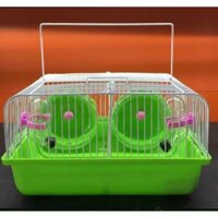 Lồng mini ngăn đôi giá rẻ dành cho hamster 27*20*15 (lồng tách đẻ)