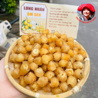 Long nhãn bọc hạt sen, long nhãn ôm hạt sen Hưng Yên loại 1 (500g, 1kg) từ Long nhãn sấy khô kết hợp hạt sen sấy giòn