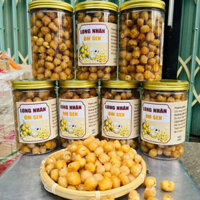 Long nhãn ôm hạt sen (bọc hạt sen) Hưng Yên loại 1 (500g, 1kg) từ Long nhãn sấy khô kết hợp hạt sen sấy giòn
