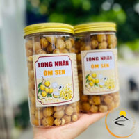 Long nhãn ôm hạt sen loại 1 (500g, 1kg), long nhãn bọc sen từ Long nhãn sấy khô Hưng Yên, hạt sen Huế sấy giòn ăn liền