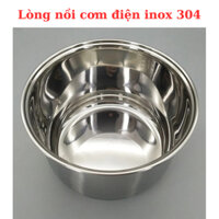 Lòng nồi cơm điện, ruột nồi áp suất INOX chiều cao 14,5cm