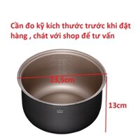 Lòng Nồi Cơm điện,Ruột Nồi Cơm điện 1.8L Lòng nồi thay thế Phù Hợp Cho Nồi 1.8L Phụ Kiện Chính Hãng