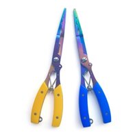 Long nose lure pliers Color Titanium Multifunction 8 inches outdoor fishing gear lengthen Straight Nose Fishing Plie