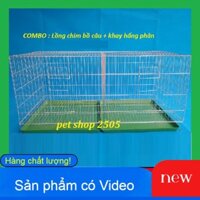 Lồng Nuôi Chim Bồ Câu [ LOẠI NẶNG] Chuồng Bồ Câu Kèm Khay Hứng Phân