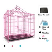 Lồng nuôi chó kích thước 70x50x60cm (chó mèo dưới 10kg)