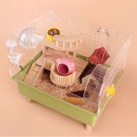 Lồng Nuôi Chuột hamster Bằng acrylic Cỡ Lớn Màu Vàng Kim Giá Rẻ