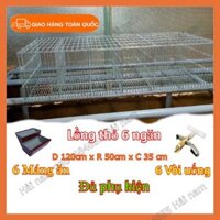 Lồng nuôi thỏ thịt - Chuồng nuôi thỏ 6 ô