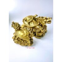 LONG QUY PHONG THỦY - RÙA ĐẦU RỒNG CÕNG CON - GẬY NHƯ Ý - ĐĨNH VÀNG - BÁT QUÁI - MỞ NẮP