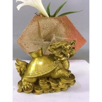 Long quy rùa đầu rồng cõng vàng bằng đồng. - Đại Bái 555