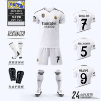 long -sleeved football shirts soccer clothes Football shirt 2425 Royal Horse Jersey Số 7 c Áo khoác bóng đá giả Phù hợp với bé trai Trẻ em Tùy chỉnh thi đấu Áo tập luyện