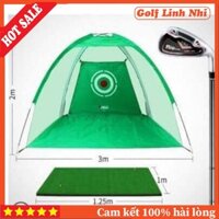 Lồng Tập Swing Golf 1,4×2m và 2m ×3m, Tiện Lợi, Kiểm Soát Được Những Cú Phát Bóng