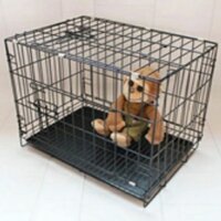 Lồng vân đá - Chuồng cho chó mèo nhiều size tặng kèm khay vệ sinh