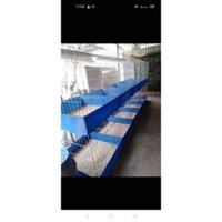 Lồng vuông 1m2.80 khay nhựa, lồng nhốt gà