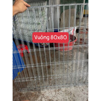 LỒNG VUÔNG 80x80cm loại đẹp và loại thường ( nan cách nan 4-5cm)