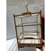Lồng vuông nuôi khuyên Totimi lồng đẹp giá rẻ nan phíp (cáp quang)