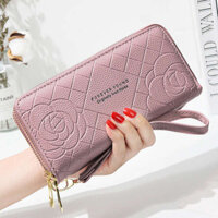 long wallets wallets long women's wallets female cute wallets Ví Nữ 2024 Phong Cách Mới Ví Đơn Giản Nữ Dài Cổ Tay Túi Dây Kéo Đôi Dung Tích Lớn Điện Thoại Di Động Ví Thẻ Tất Cả Trong Một