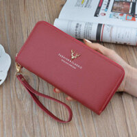 long women's wallets men's wallets long wallets female cute wallets Ví Nữ Nữ Túi Ly Hợp Dài 2024 Phong Cách Mới Dây Kéo Đa Năng Dài Dung Tích Lớn Ví Điện Thoại Di Động