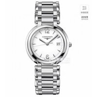 Longines PrimaLuna Lịch thiết kế thanh lịch Đồng hồ nữ Nhẫn ngoài bạc, YY27Fashion Đồng hồ nữ thạch anh đơn giản, Dây đeo bằng thép không gỉ thể thao kinh doanh 30,5MM