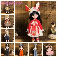 Longpean 1 Bộ Công Chúa Trang Điểm Bóng Khớp Búp Bê Có Tóc Giả Trang Điểm Nhà Chơi Đồ Chơi Bé Gái