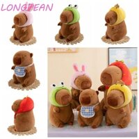 LONGPEAN Longpean Nhồi Bông Capybara Búp Bê Động Vật Trang Trí Nhà Giáng Sinh