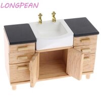 Longpean Mô Phỏng Chậu Rửa 1 / 12 Nhà Búp Bê Thu Nhỏ Mini Trang Trí Đồ Chơi Nhà Mô Hình Đồ Chơi Giả Vờ Chơi Tủ Phòng Tắm