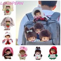 Longpean Monchi Búp Bê Nhồi Bông Hoạt Hình Trang Trí Nhà Cửa Cặp Đôi