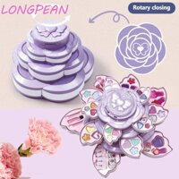 Longpean Trẻ Em Bộ Dụng Cụ Trang Điểm Cosplay Có Thể Gập Lại Quà Tặng Sinh Nhật Phấn Mắt Sơn Móng Tay Bộ Dụng Cụ Mỹ Phẩm