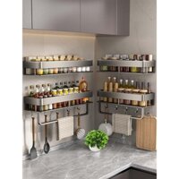 Loo TOO Phong Cách Mới Đồ Dùng Nhà Bếp Kệ Đa Năng Treo Tường Gia Vị Bảo Quản Gia Vị Tiện Dụng Kệ Gia Vị Nhiều Lớp Giá Gia Vị