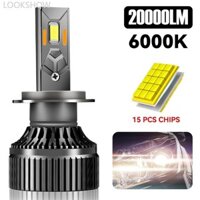 Lookshow 1 Đèn Pha LED Ô Tô H1 H8 H11 HB3 HB4 9005 9006 H4 H7 Đèn LED 6000K Đèn LED Tự Động Chạy Bóng Đèn DC 12V 35W B7S3