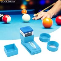 Lookshow 1 Kẹp Phấn Silicon Im Lặng Hấp Phụ Từ Tính Cho Vuông Tròn Phấn Bể Cue Bột Hộp Bi-a Phụ Kiện J7T5