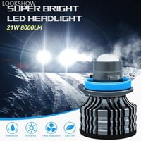Lookshow 1 Xe H7 H11 H8 H9 9005 HB3 9006 HB4 Led Sương Mù Bóng Đèn Led Sương Mù Ống Kính CSP 6000K Trắng Turbo Sương Mù Cho 12V 24V K8N8