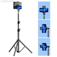 Lookshow 2 in1 170 / 55cm Giá đỡ chân máy tính bảng có thể điều chỉnh Giá đỡ sàn Giá đỡ gắn trực tiếp Hỗ trợ cho tấm lót 4-13 inch / Điện thoại Giá đỡ lười biếng Hỗ trợ J5O1