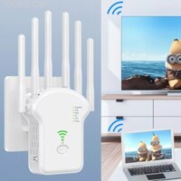 Lookshow 300Mbps 1200Mbps với 6 Ăng-ten WiFi Repeater Bộ định tuyến không dây Bộ khuếch đại mạng Vỏ tín hiệu Bộ mở rộng phạm vi tín hiệu WiFi Booster C8W2