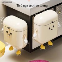 Loom Thùng rác nhà bếp treo tường, tủ bếp treo tường với nắp thông minh