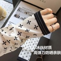 Loose Ice Silk Ice Tay Kem Chống Nắng Nữ Lái Xe Đi Xe Chống Nắng Tay Mỏng Bảo Vệ Cánh Tay Tay Tay
