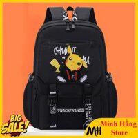 [LỚP 1-2] Balo cho bé trai tiểu học hình pokemon dễ thương, ba lô cặp sách hoc sinh cấp 1 chống thấm micachu