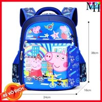 [LỚP 1-3] Balo cho bé đi hình hình lợn Pepa siêu đẹp, cặp sách học sinh tiểu học chống thấm nước