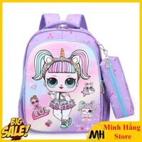 [LỚP 1-3- LOẠI 1 CAO CẤP] Balo cho bé gái đi học chất đẹp họa tiết in nổi 3D hình hoạt hình đáng yêu, cặp sách tiểu học