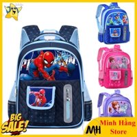 [LỚP 1 ĐẾN 4] balo tiểu học cho bé gái trai hình công chúa, người nhện, cặp sách học sinh có đệm vai chống mỏi