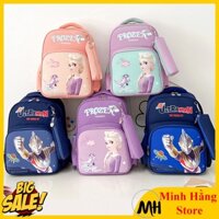[LỚP 2-7- ĐẠI HẠ GIÁ] balo cho bé gái hình công chúa cấp 1, cặp sách ba lô tiểu học kèm bóp viết