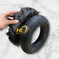 Lốp 350-6 + săm lốp lắp máy cày nhật xe chế phụ tùng máy cày máy nổ phụ tùng hùng lỳ