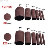 LOP Bộ 12 Tấm Giấy Nhám Đánh Bóng 4-1 / 2 Inch 4.5in 80 / 120 Grit