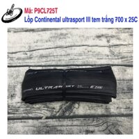 Lốp CONTINENTAL ULTRASPORT III tem trắng 700x25c